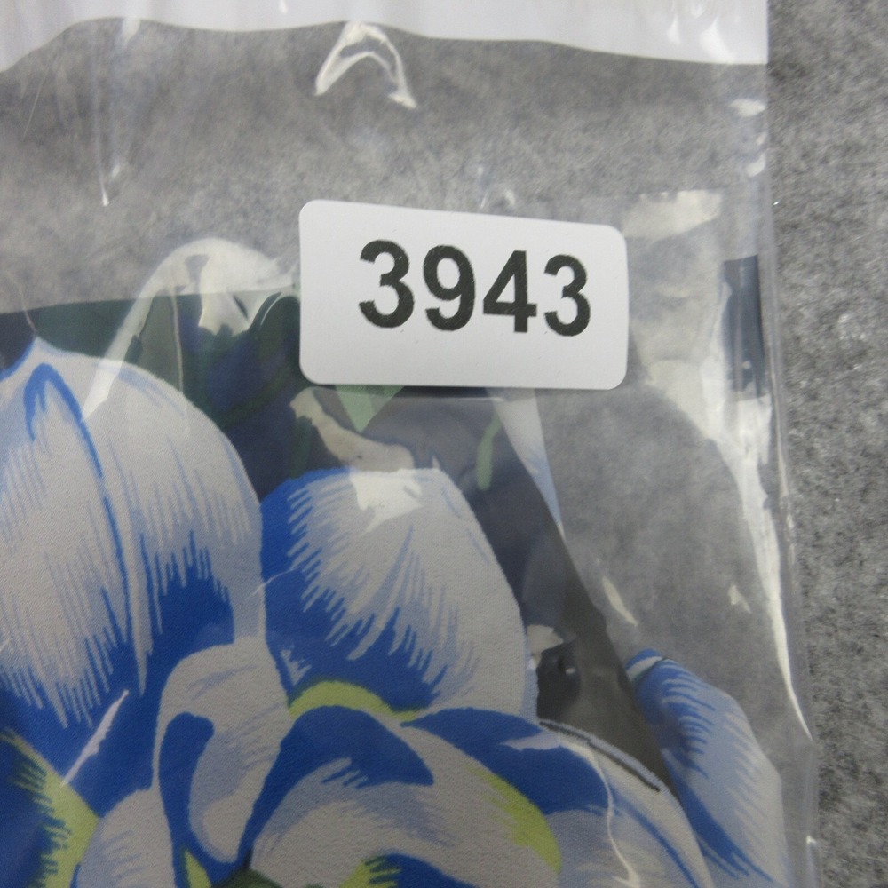Banana Republic Dress 8 Tall Black Blue Floral Asymetrical Hawaiian Travel - Picture 12 of 12